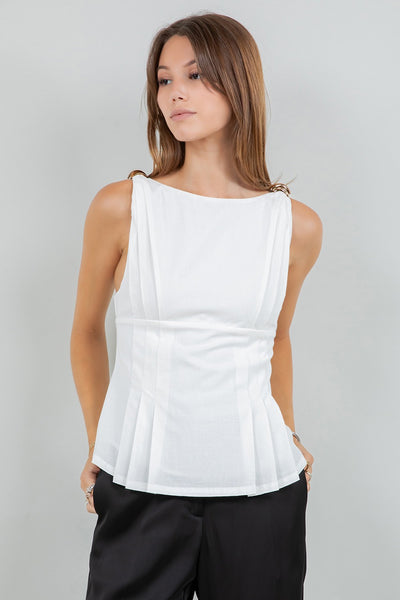 Yina Top White