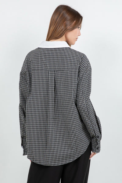 Einar Shirt Black White