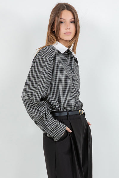 Einar Shirt Black White