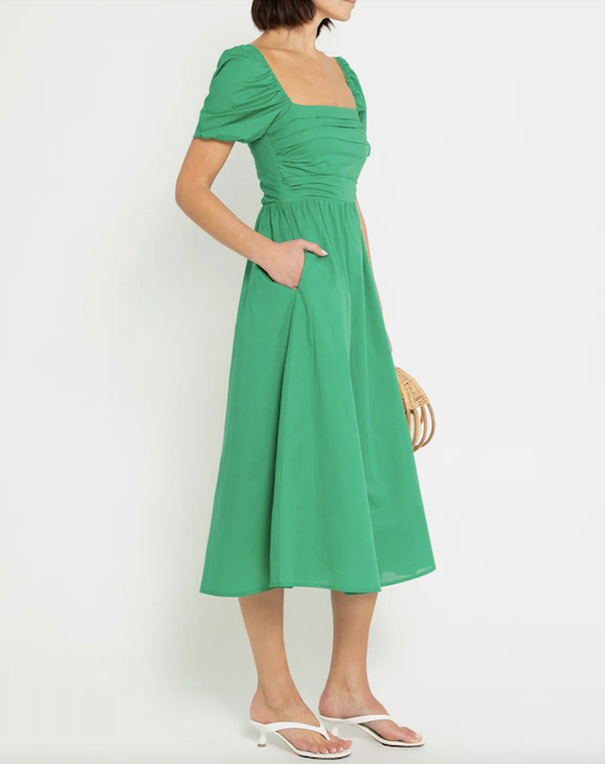 River Dress Kelly Green