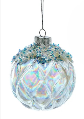 Clear Glitter Glass Ball