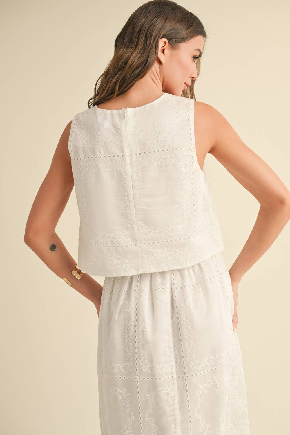 Damaris Top White