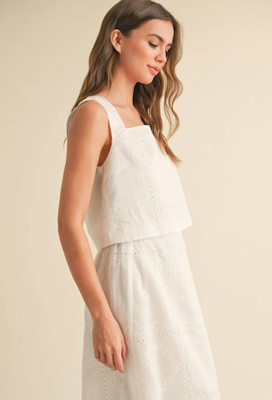 Damaris Top White