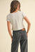 Mini Top Melange Grey