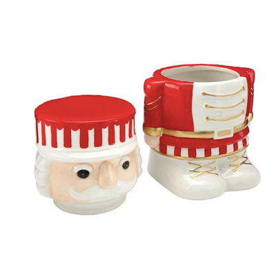 Ceramic Nutcracker Cookie Jar
