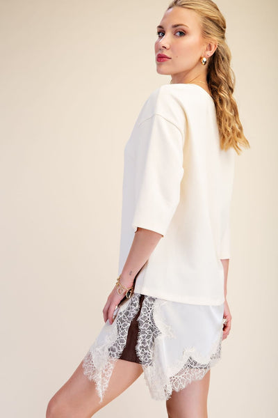 Lucia Asymetric Top Ivory
