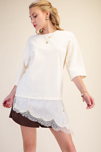 Lucia Asymetric Top Ivory