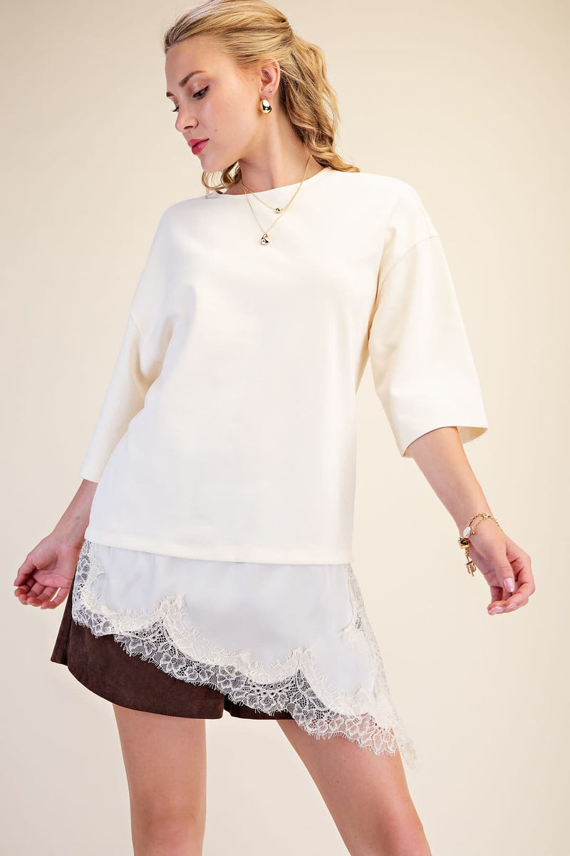Lucia Asymetric Top Ivory