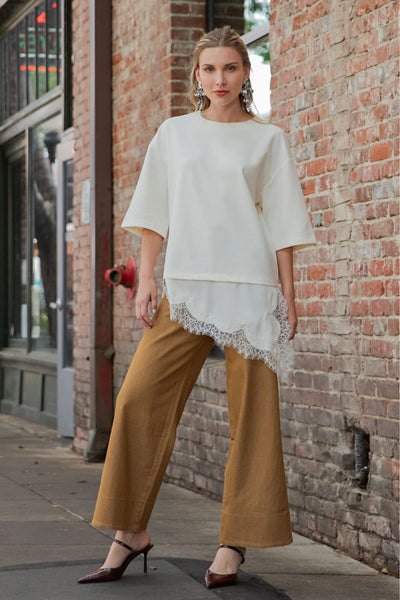 Lucia Asymetric Top Ivory
