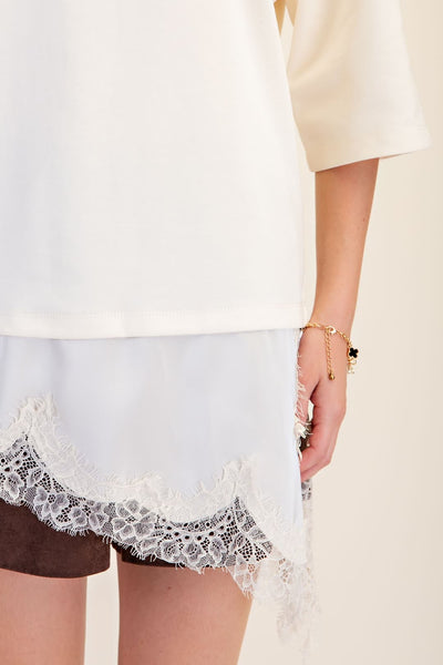 Lucia Asymetric Top Ivory