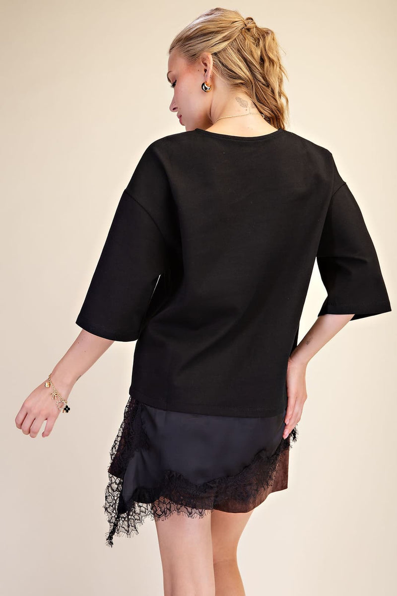 Lucia Asymetric Top Black
