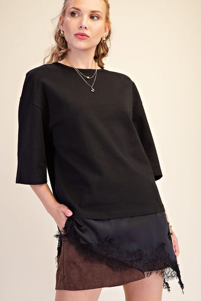 Lucia Asymetric Top Black