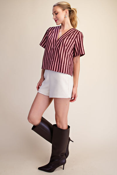Cali Top Burgundy Dusty Rose