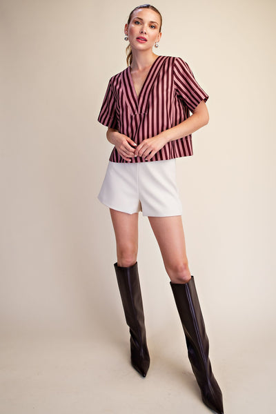 Cali Top Burgundy Dusty Rose