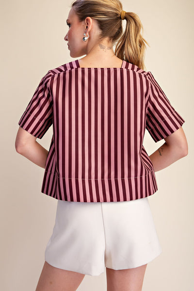 Cali Top Burgundy Dusty Rose