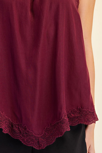 Norma Top Burgundy