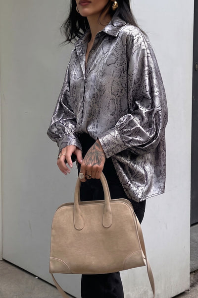 Witney Shirt Animal Print Grey