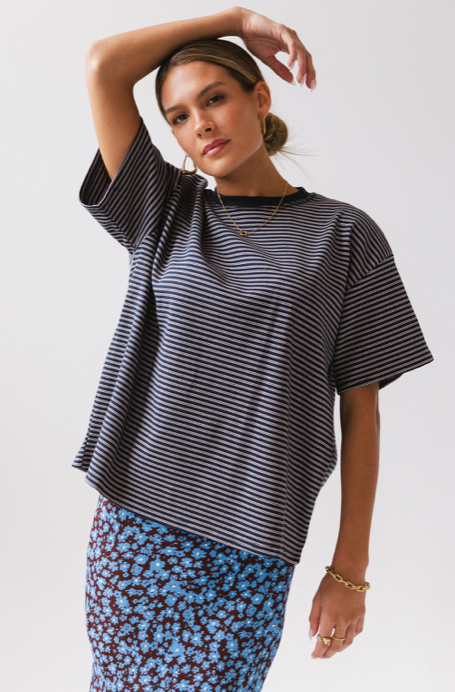 Emily Top Striped Navy