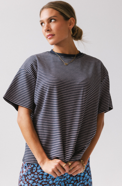 Emily Top Striped Navy