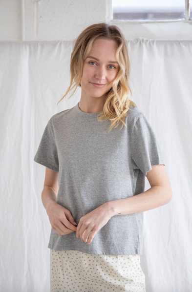 Jules Top Heather Grey