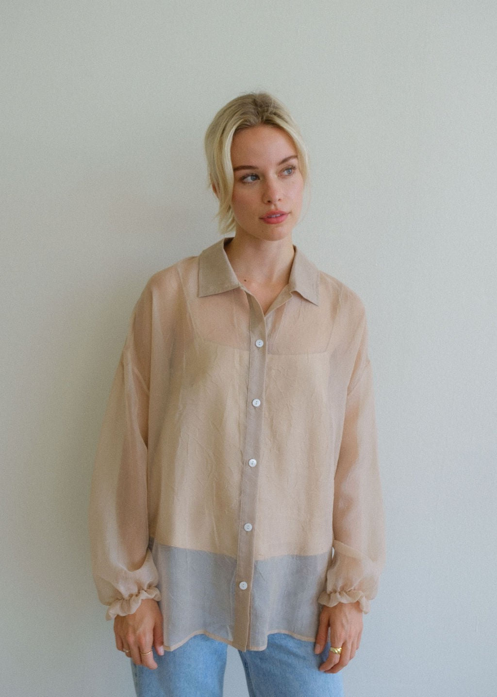 Rosie Blouse Baby Beige