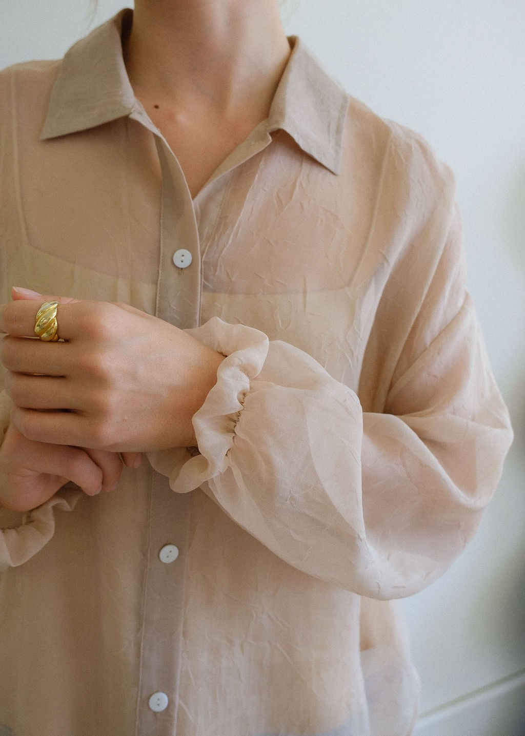 Rosie Blouse Baby Beige