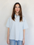 Cassandra Striped Tee Dusty Blue