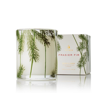 Frasier Fir Candle Pine Needle Design