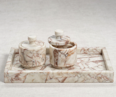 Rezi Matte Marble Lidded Jar
