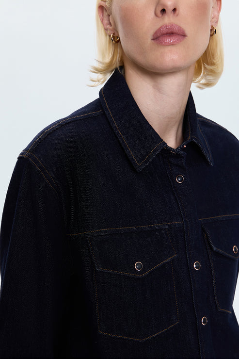 Thea Shrunken Rinse Shirt Nightfall