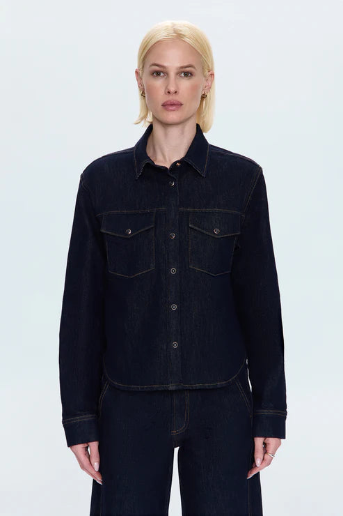 Thea Shrunken Rinse Shirt Nightfall