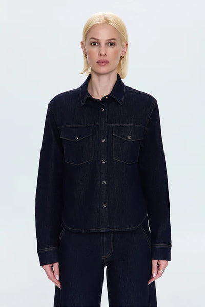 Thea Shrunken Rinse Shirt Nightfall