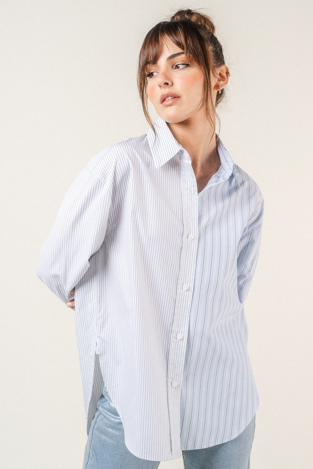 Angelica Shirt White Blue