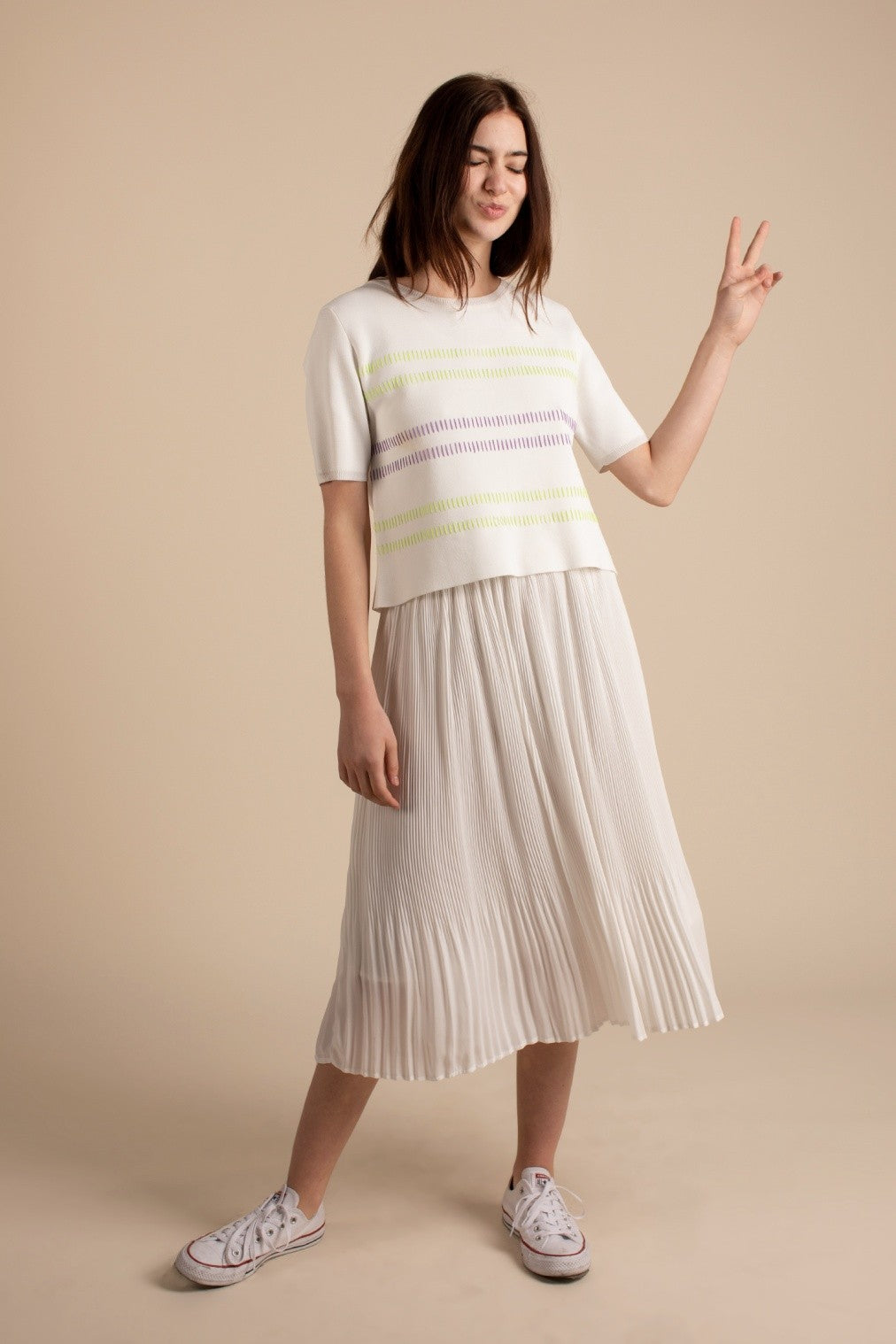 The Cassie Top Off White