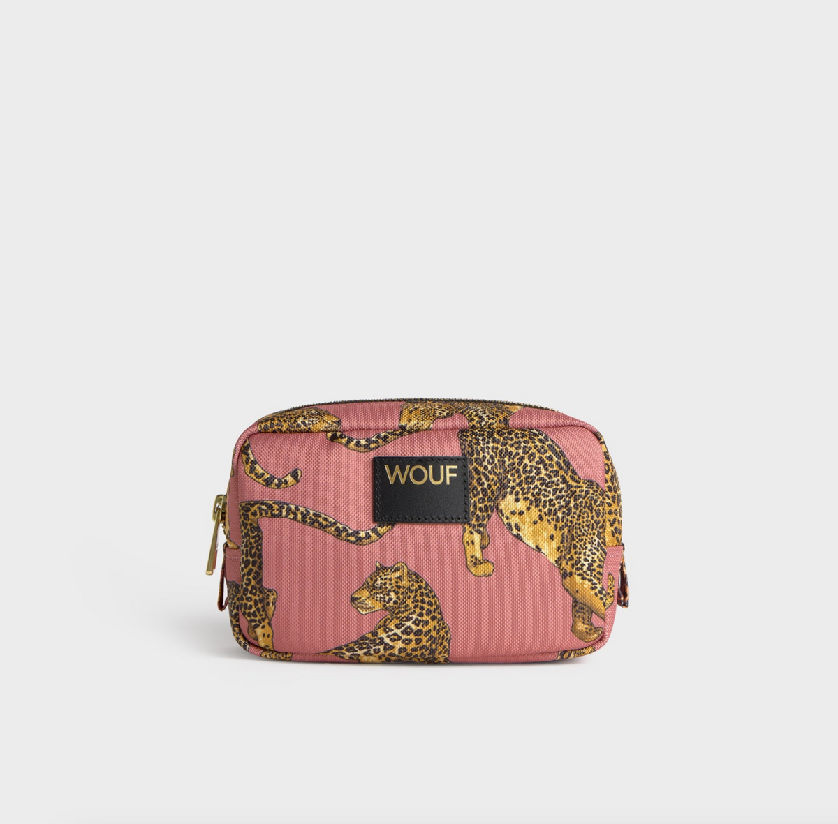 Blush Leopard Makeup Bag