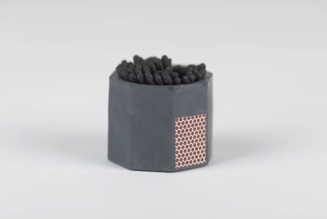 Black Match Holder w Striker and All Black Matches
