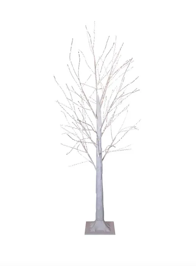 4 PreLit Warm White Fairy Led Winter White Twig Tree