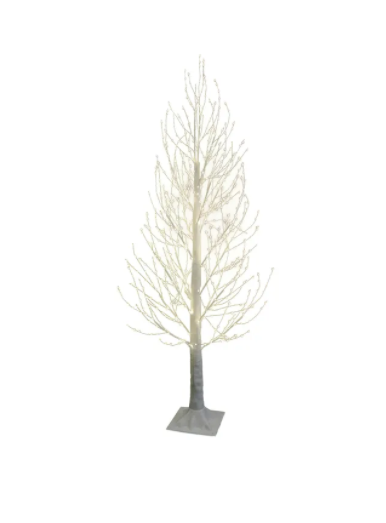 5 PreLit Warm White Fairy Led Winter White Twig Tree