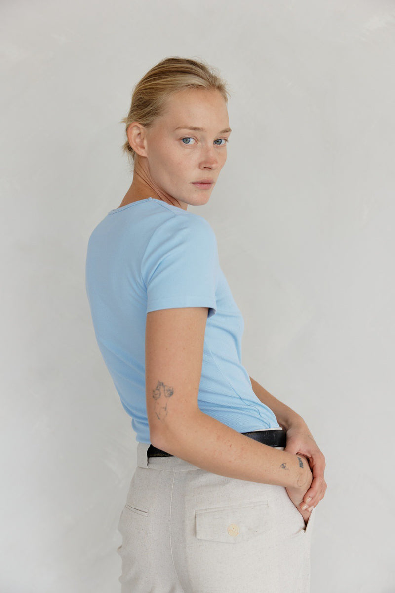 The Reese Top Light Blue