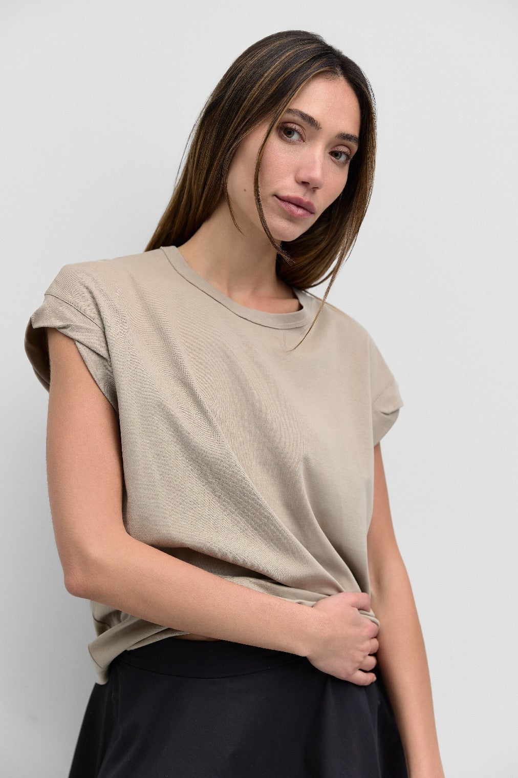 The Remy Top Lt Taupe