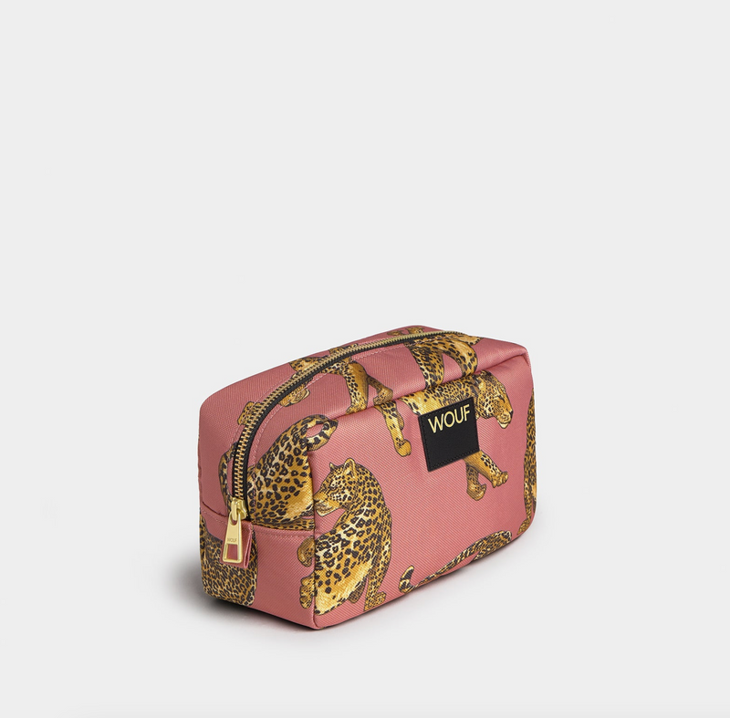 Blush Leopard Toiletry Bag