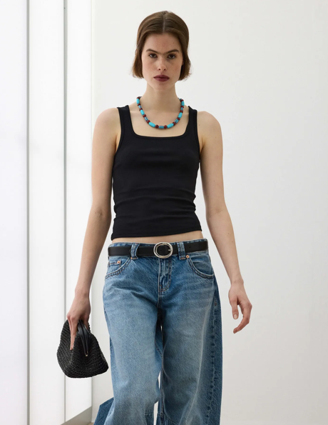 Kare Neck Tank Top
