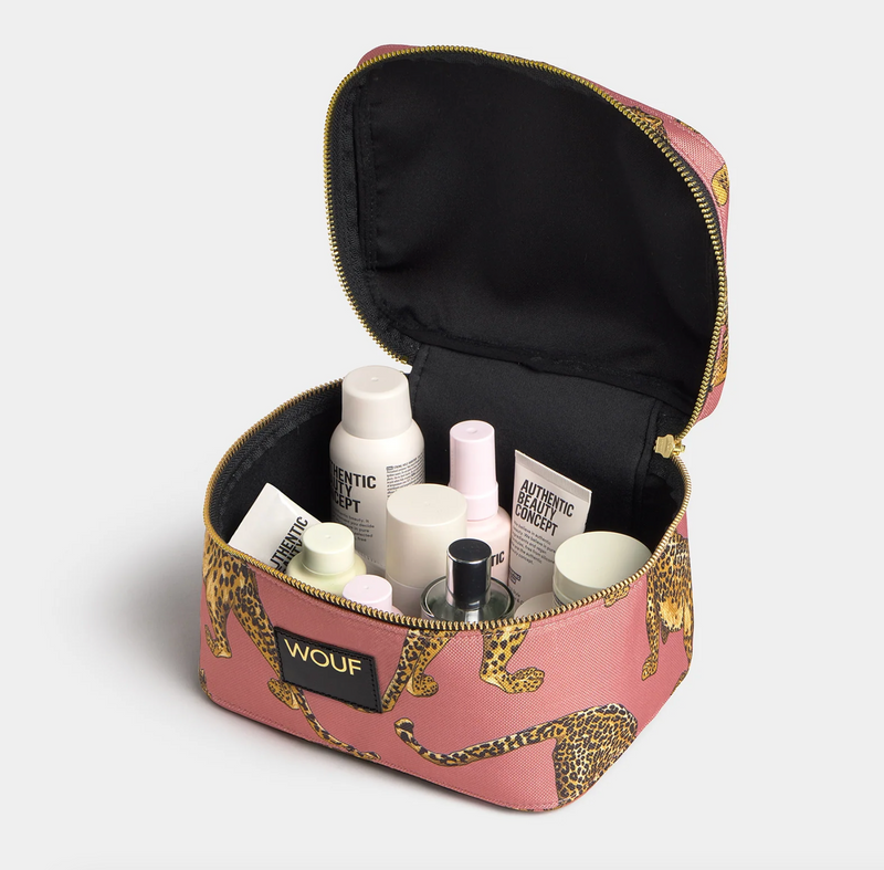 Blush Leopard Vanity Bag