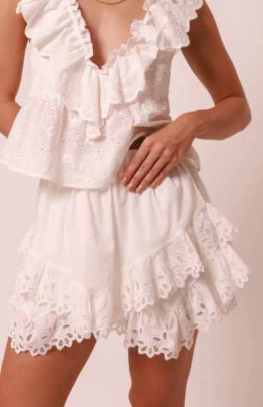 Tropicale Skirt Off White