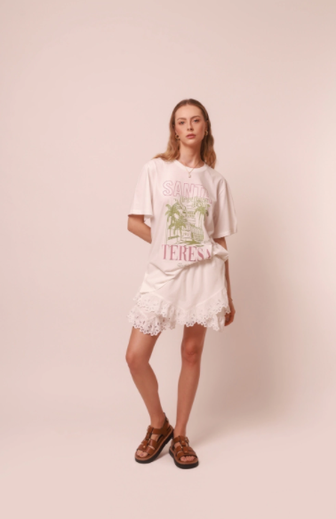 Tropicale Skirt Off White