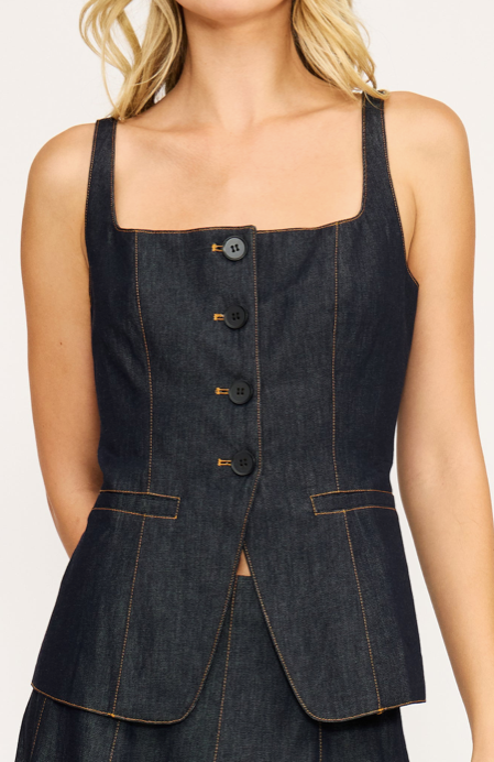Nova Vest Dark Denim