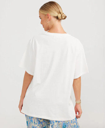 Palm Boyfriend Tee White