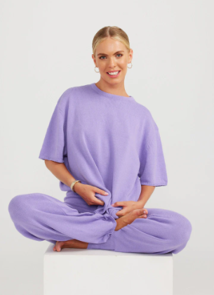 Everyday Knit Tee Lilac