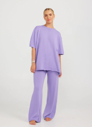 Everyday Knit Tee Lilac