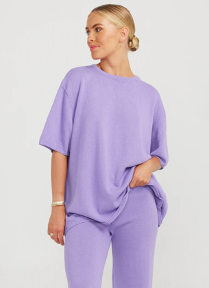 Everyday Knit Tee Lilac